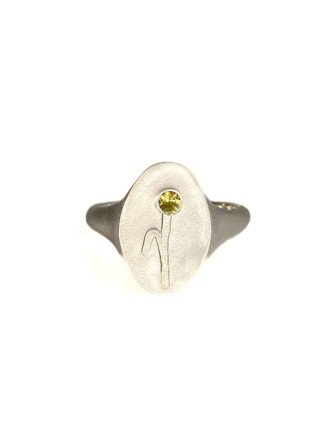 Prairie Ring - Lime Sapphire